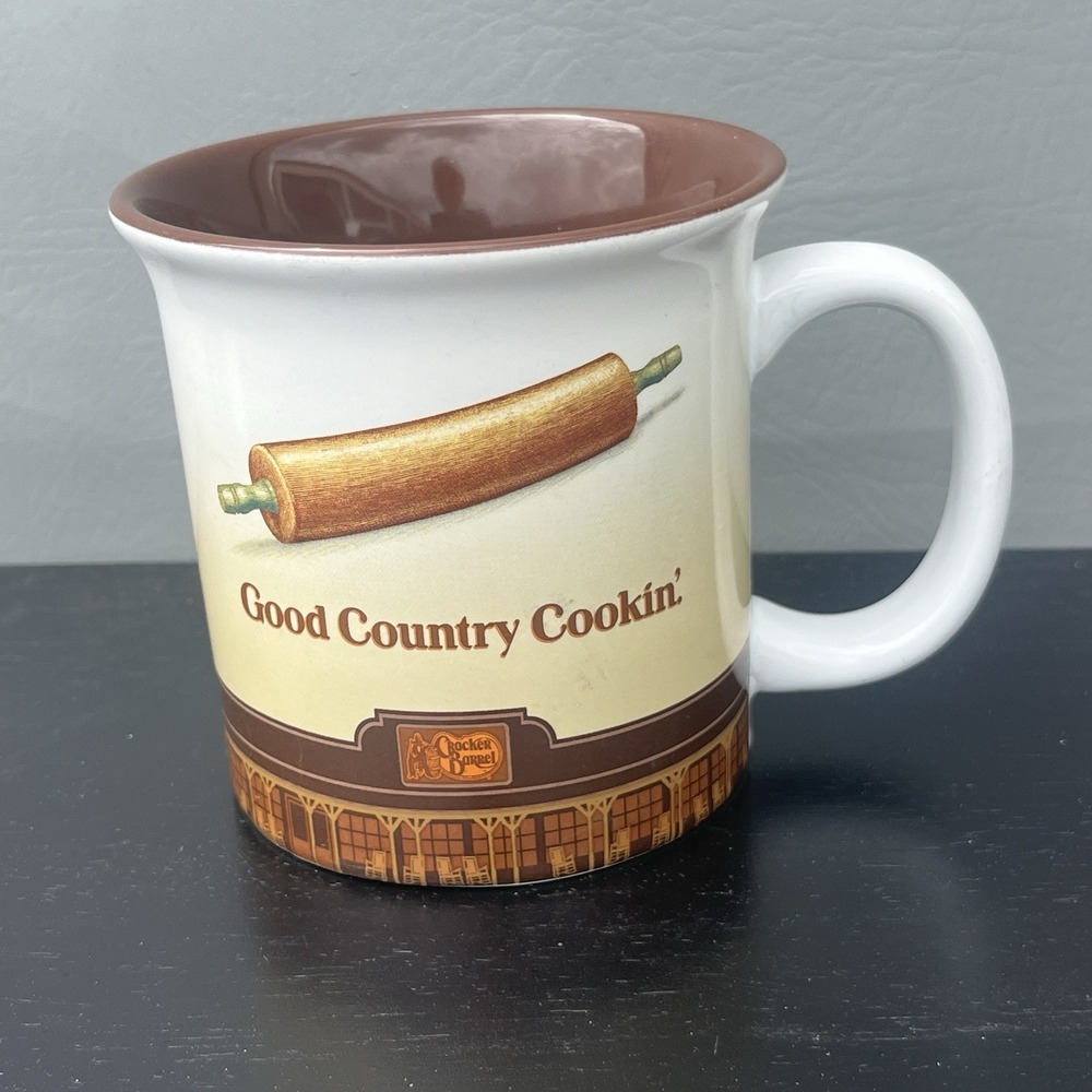 Cracker Barrel Old Country Store Rolling Pin 14oz Coffee Mug